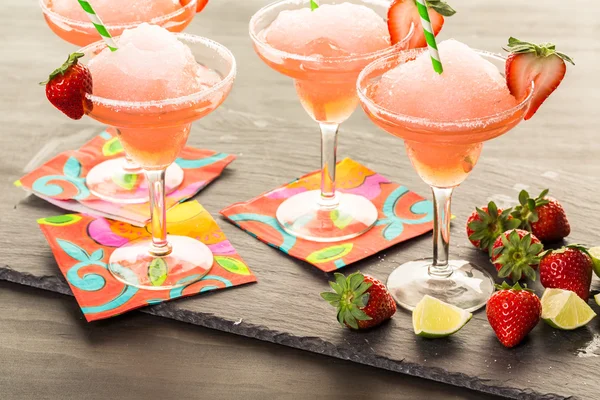 Frozen strawberry margarita — Stock Photo, Image