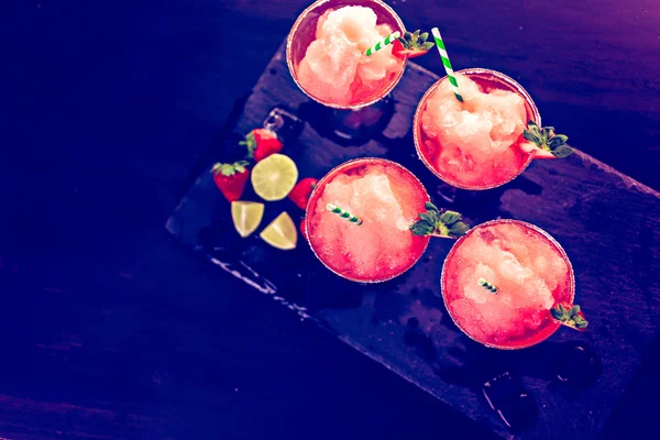 Frozen strawberry margarita — Stock Photo, Image