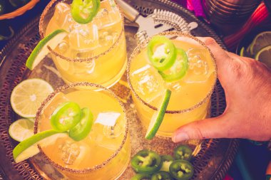 Baharatlı greyfurt margarita