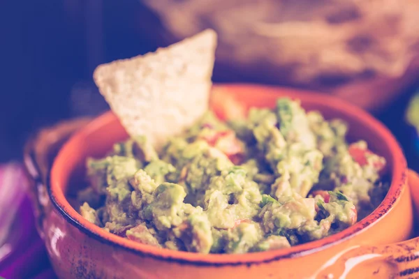 Čerstvé domácí guacamole — Stock fotografie