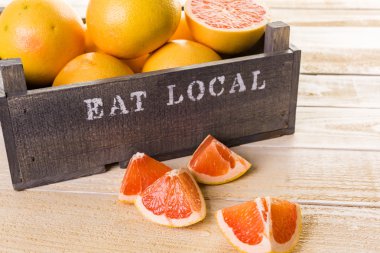 Taze yakut kırmızı greyfurt