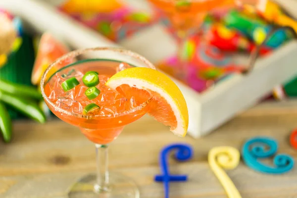 Würzige Grapefruit-Margarita — Stockfoto