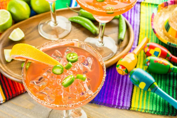 Würzige Grapefruit-Margarita — Stockfoto