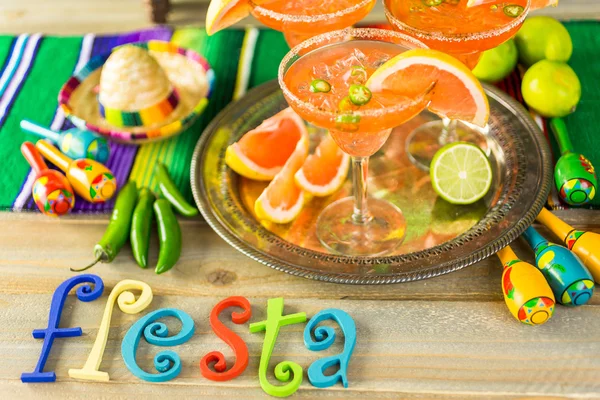 Spicy grapefruit margarita — Stock Photo, Image