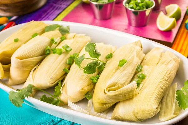 Domácí tamales — Stock fotografie