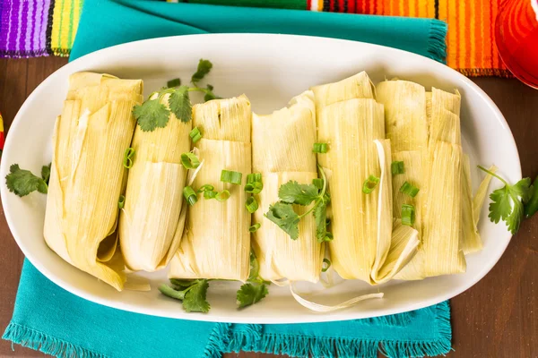 Tamales caseiros — Fotografia de Stock