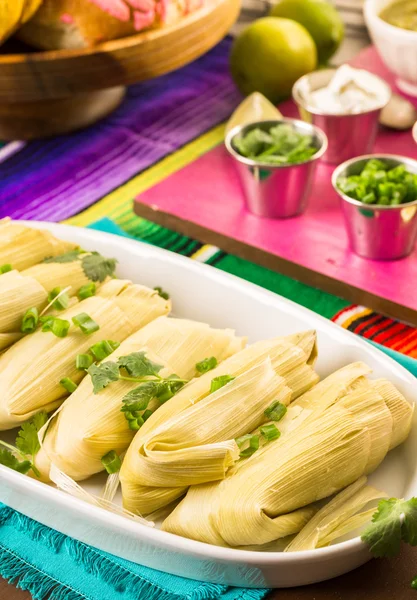 Hausgemachte Tamales — Stockfoto