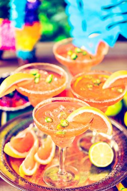 Baharatlı greyfurt margarita