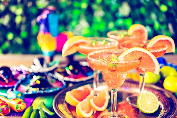 Fűszeres grapefruit margaritas — Stock Fotó