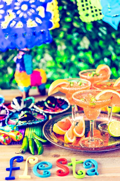 Fűszeres grapefruit margaritas — Stock Fotó