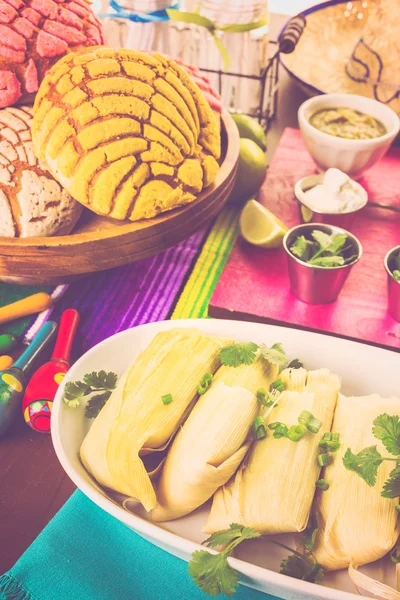 Zelfgemaakte tamales — Stockfoto