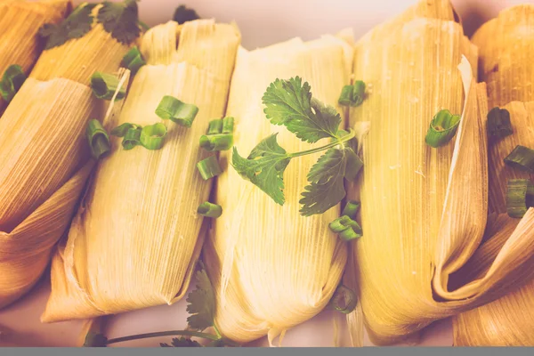 Domowe tamales — Zdjęcie stockowe
