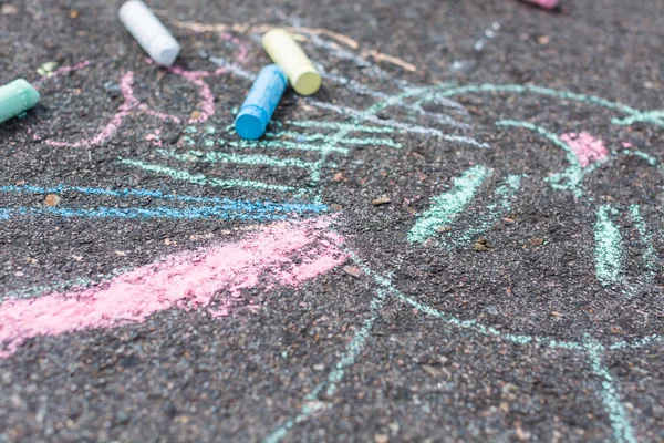 Arte tiza para niños — Foto de Stock