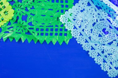 Fiesta geleneksel renkli masa süslemeleri