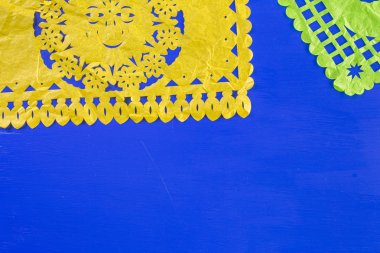 Fiesta geleneksel renkli masa süslemeleri