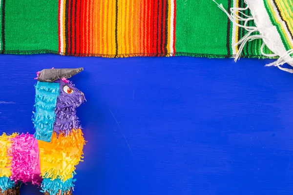 Fiesta traditional colorful table decorations — Stock Photo, Image