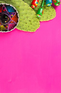 Fiesta geleneksel renkli masa süslemeleri