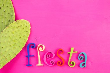 Fiesta geleneksel renkli masa süslemeleri 