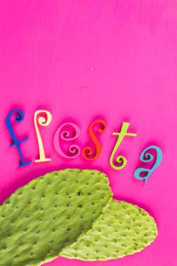 Fiesta geleneksel renkli masa süslemeleri 