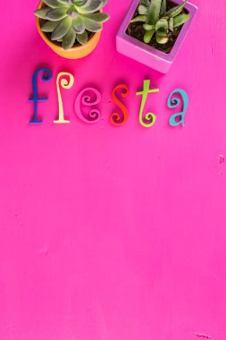 Fiesta renkli masa süslemeleri