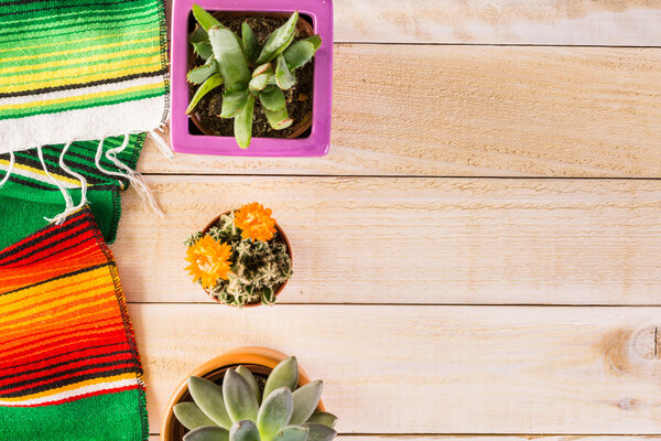 Fiesta colorful table decorations