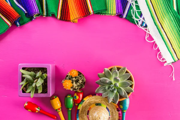 Fiesta kleurrijke tabel decoraties — Stockfoto