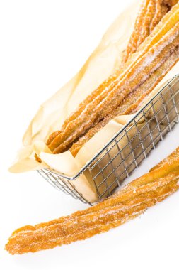 Churro toz şeker ile