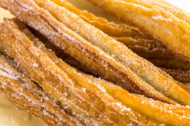 Churro toz şeker ile