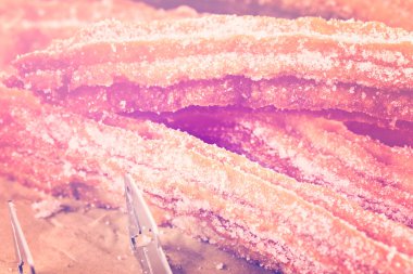 Churro toz şeker ile