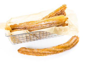 Churro toz şeker ile