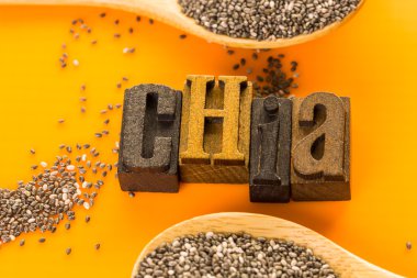 Sağlıklı Chia tohum yakın çekim