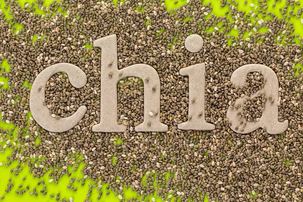 Chia seeds close up — Stock Photo, Image