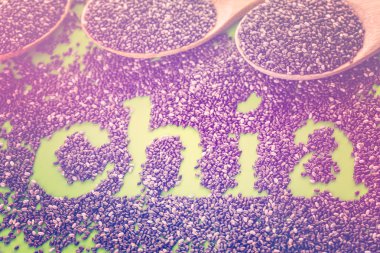 Sağlıklı Chia tohum yakın çekim