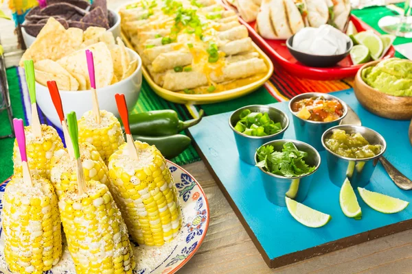 Fiesta buffet table — Stock Photo, Image