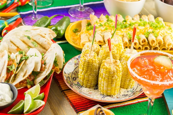 Fiesta buffet table — Stock Photo, Image