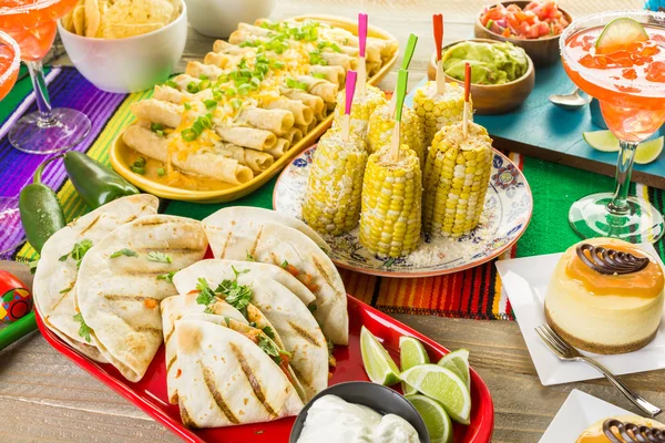 Fiesta buffet table — Stock Photo, Image