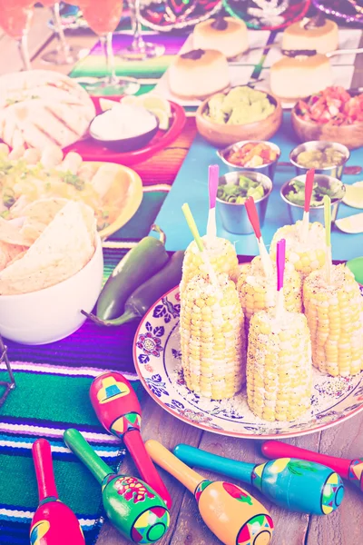 Fiesta buffet table — Stock Photo, Image