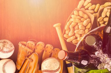 eski yıpranmış beysbol ekipman 