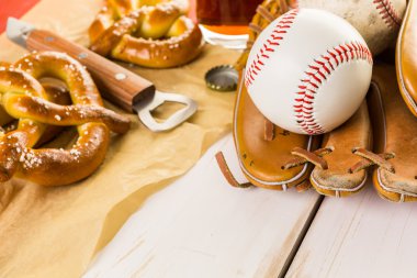 eski yıpranmış beysbol ekipman 