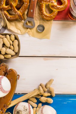 eski yıpranmış beysbol ekipman 