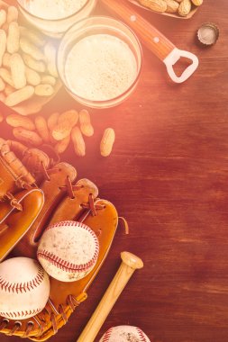 eski yıpranmış beysbol ekipman 