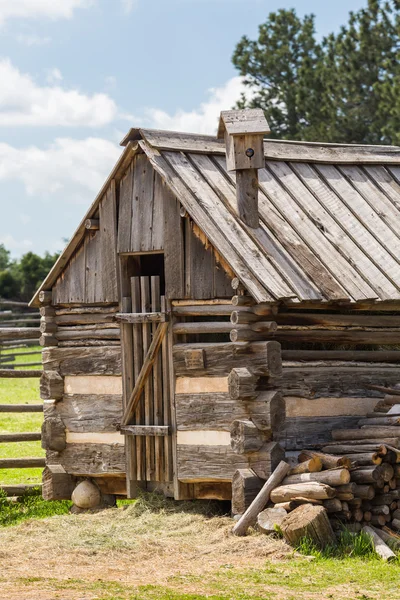 Stará stodola na farmě midwest — Stock fotografie