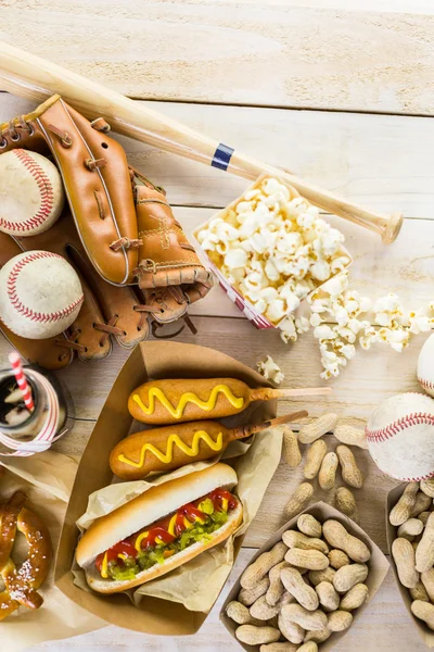 야구 파티 음식 — 스톡 사진