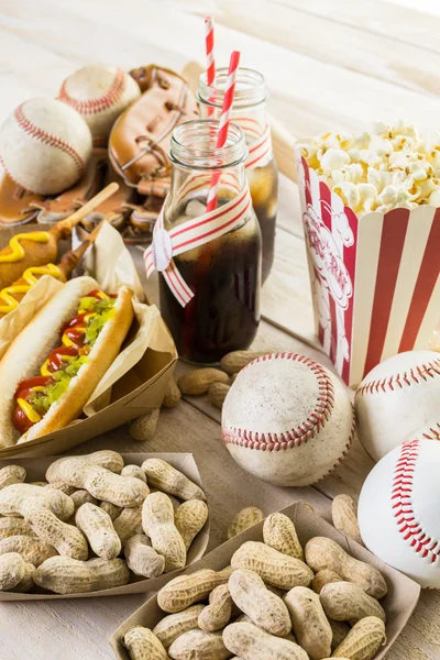 Baseball partito cibo — Foto Stock