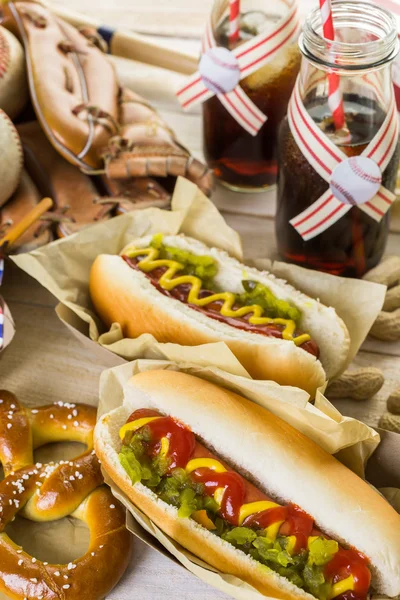 Baseball party food — Stock Photo, Image