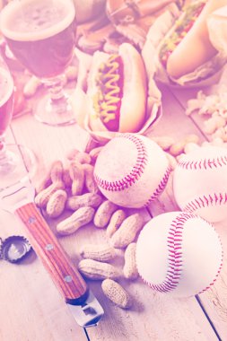 Beyzbol parti gıda 