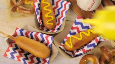 Beyzbol parti gıda 