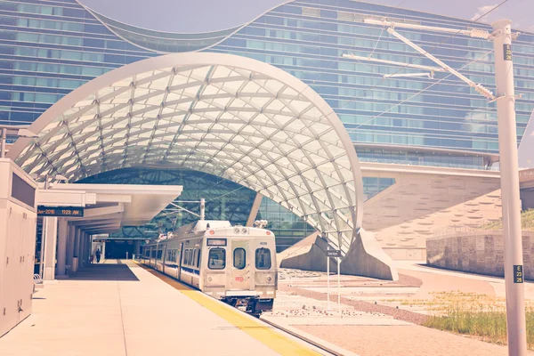 Light rail station — Stock Photo, Image