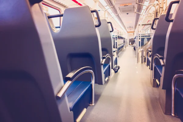 Commuter trein interieur — Stockfoto