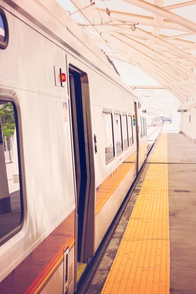 Commuter trein van Denver Union Station — Stockfoto